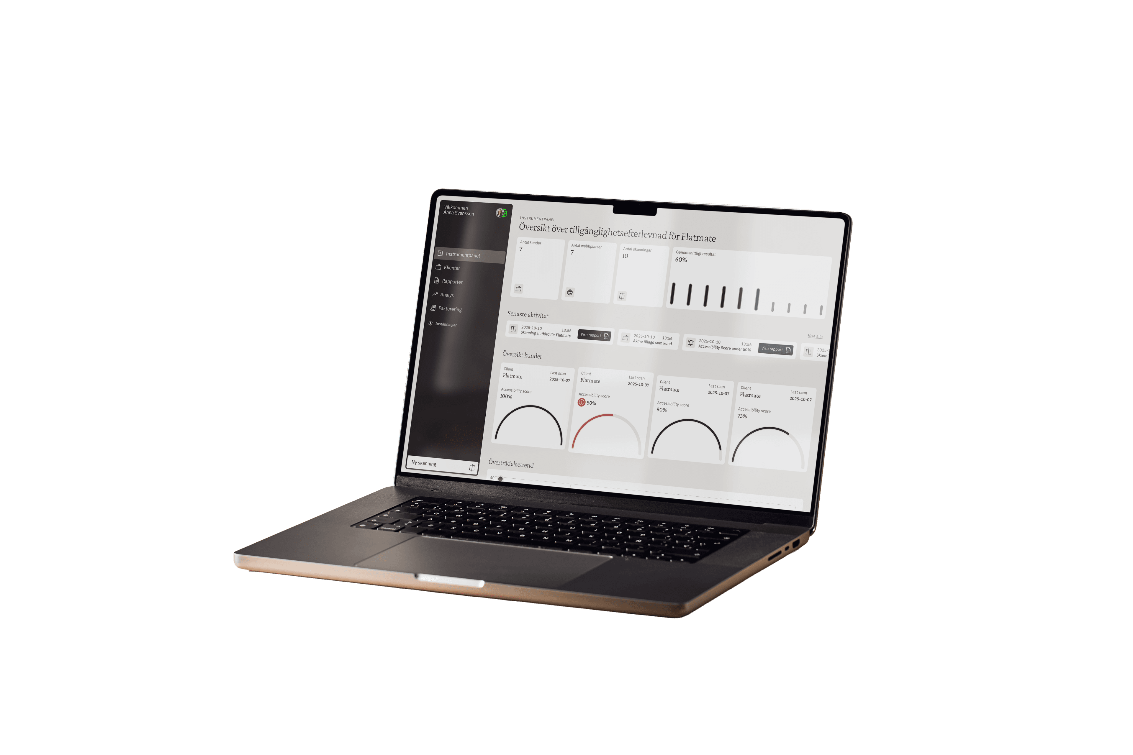 Laptopmockup av Xrayd utan bakgrund